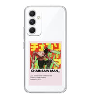 Samsung Galaxy S24 PLUS Uyumlu Chainsaw Man Anime Desenli Şeffaf Telefon Kılıfı