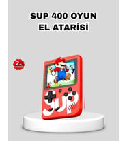 SUP Retro El Konsolu – 500 Oyun 2 Oyunculu 3 İnç Ekran Taşınabilir Şarjlı Atari