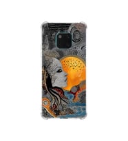PrintiFy Huawei Mate20pro ile Uyumlu Simya Serisi Mozaik Tanrıça Tasarımlı Uv Baskılı Köşe Korumalı Antişok Kılıf