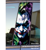 joker sticker yan kapı direk kaplama 2li sol sağ takım yapıştırma
