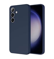 Galaxy S24 Kılıf Mara Lansman İç Yüzeyi Kadife Kılıf (Lacivert)