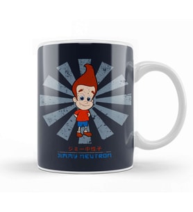 Jimmy Neutron Retro Japanese Kupa Bardak Porselen