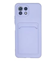 Newface Xiaomi Mi 11 Kılıf Kelvin Kartvizitli Silikon - Lila