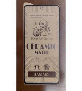 Samsung Galaxy A52 Seramik Matte Flexible Ekran Koruyucu Siyah