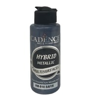 Cadence Hybrid Multisurface Metalik Boya 120 ml. HM-818 SAFİR 