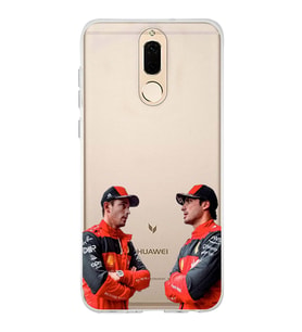 Huawei Mate 10 Lite Uyumlu Carlos Sainz ve Charles Leclerc Formula 1 Desenli Şeffaf Kılıfı