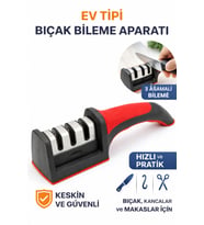Ev Tipi 3 Kademeli Profesyonel Bıçak Bileme Aparatı Kaymaz Paslanmaz Çelik Bıçak Keskinleştirici