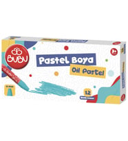 Bubu Pastel Boya 12 Renk Karton Kutu 