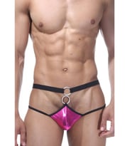 Fantezia Night Fantezi Pembe Önü Halkalı Erkek String-tanga TG274594