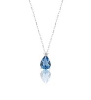 AZURİS 925K GÜMÜŞ LONDON BLUE GECE YILDIZI KOLYE