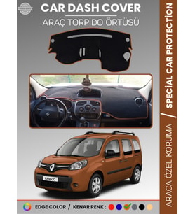 RENAULT KANGOO (2009-2019) Torpido Örtüsü Ön Göğüs Koruma Torpido Koruma Araca Özel Tam Uyum Kaymaz