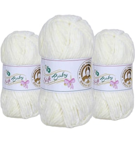 Ören Bayan Soft Baby Kadife Örgü Ipi 100 Gr. 502 3 Adet