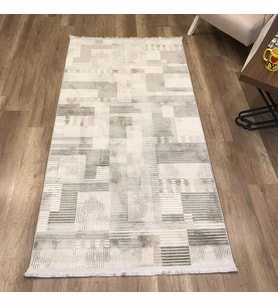 Hoom Rugs Thema 9403 Gri Modern Halı (Gri-Melanj)