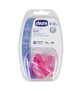 Chicco Physio Soft Silikon Emzik 12 Ay Pembe (Çok Renkli)