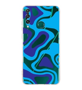 PrintiFy Huawei Y6P Uyumlu Kamera Korumalı Renkli Desen Tasarımlı Şeffaf Silikon Kılıf