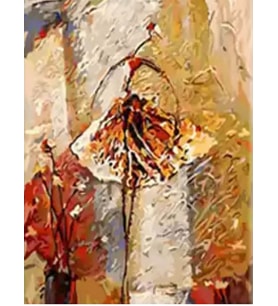 Afrika Dansı 1 Sayılarla Boyama Seti 40x50 cm (Tuvale Gerili)