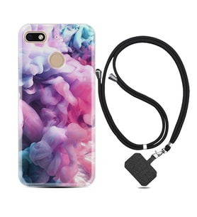 General Mobile GM8 Go GM9 GM20 Pro Plus Kılıf Boyun Askılı Silikon Pink Cloud 1305