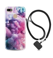 General Mobile GM8 Go GM9 GM20 Pro Plus Kılıf Boyun Askılı Silikon Pink Cloud 1305