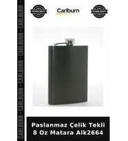 Özel Üretim Cepli Metal Kamp Outdoor Erkek Hediye Şık Paslanmaz Çelik Tekli 8 Oz Matara Alk2664