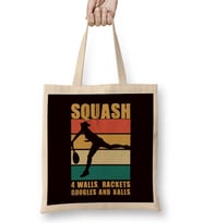 Vintage Squash Player Racket Indoor Tennis Match Trainer Bez Çanta Uzun Saplı