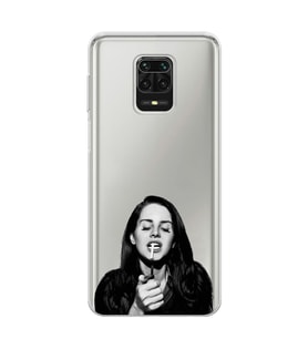 Redmi Note 9 Pro/Note 9S Uyumlu Lana Del Rey Desenli Şeffaf Telefon Kılıfı