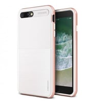 VRS Design iPhone 8 Plus ile Uyumlu New High Pro Shield Kılıf White Rose Gold