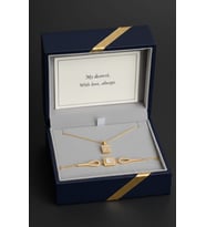 925 Ayar Papatya Silver Baget Taşlı Kolye Bileklik Set.rose.gold.rodaj