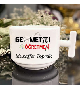Geometri Öğretmenlerine Özel T Kulplu Nescafe Fincanı