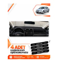 VOLKSWAGEN JETTA (2007-2011) Uyumlu Ön Torpido Koruma Kılıfı Halısı - Siyah Gri