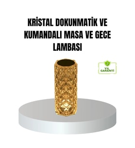Mey İthalat® Kristal RGB LED’li Kumandalı Masa ve Gece Lambası – Renkli Işık Modlarıyla Şık Dekorati