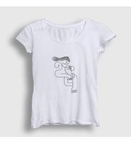 Presmono Kadın Beyaz Lovers V2 Valentine's Day Sevgililer Günü T-Shirt 284751tt (Beyaz)