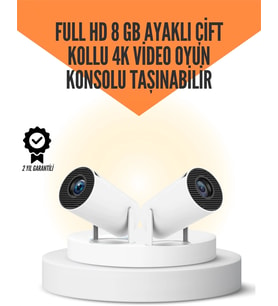 10.000 Oyun Destekli, Çift Kollu 4k Projeksiyon - Hdmı, Usb, Aux, Ethernet Yok