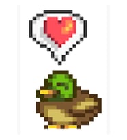 Stardew Valley Mutlu Ördek Tablo Ahşap Poster Dekoratif