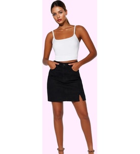 Kadın Denim Mini Etek Yüksek Bel Pamuk Casual Stil Günlük Kullanım Yaz Aylarının Vazgeçilmezi
