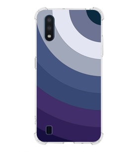 Samsung Galaxy A01  Köşe Korumalı Antişok Kapak Renk Cümbüşü Tasarımlı  Silikon Kılıf (Şeffaf)