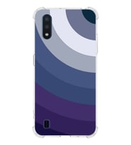 Samsung Galaxy A01  Köşe Korumalı Antişok Kapak Renk Cümbüşü Tasarımlı  Silikon Kılıf (Şeffaf)