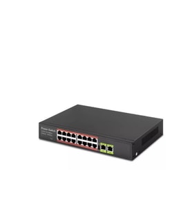 HD16 POE SWITCH 2UPLINK 16+2 10-100-1000 MBPS 16PORT