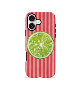 iPhone 16 Vorian Çift Katmanlı Kılıf Lime Slice Pop