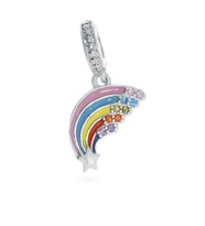 Kadın Gökkuşağı Model Gümüş Charm