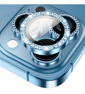 BİNANO IPHONE 15 PRO/15 PRO MAX TAŞLI DENİZ MAVİSİ KAMERA KORUYUCU