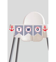 Denizci Temalı TWO Banner *Kalın Kağıt