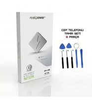 İphone 13 PRO MAX İle Uyumlu Pil Batarya Realpower Güçlendirlmiş Uzun Pil Süresi + Tamir Kiti - Yuzde Gösteren