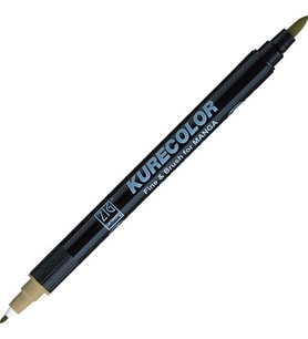 Zig Kurecolor Fine & Brush for MANGA Marker Çizim Kalemi 843 Brick Beige 