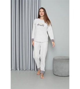 Polar Kadın Pijama Takımı Ekru