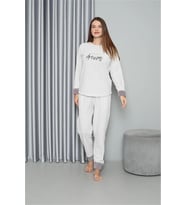 Polar Kadın Pijama Takımı Ekru