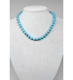 Turkuaz Taşı Kolye Royal Quality 8mm (Klipsli)