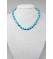 Turkuaz Taşı Kolye Royal Quality 8mm (Klipsli)