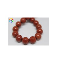 Bileklik Boy Jasper Taşı Kırmızı Yarım Dizi 10mm (18CM UZUNLUĞUNDADIR)