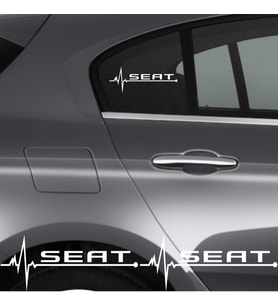 Seat Ibiza İçin Uyumlu Aksesuar Oto Ritim Sticker 2 Adet 20*9 Cm