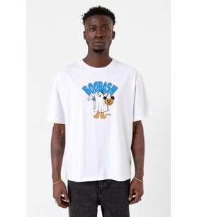Donal Boobash Halloween Beyaz Erkek Oversize Tshirt